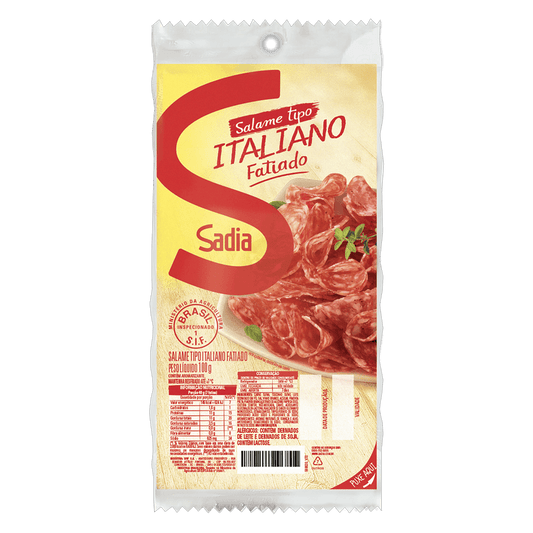 SALAME SADIA ITALIANO FAT 100 G