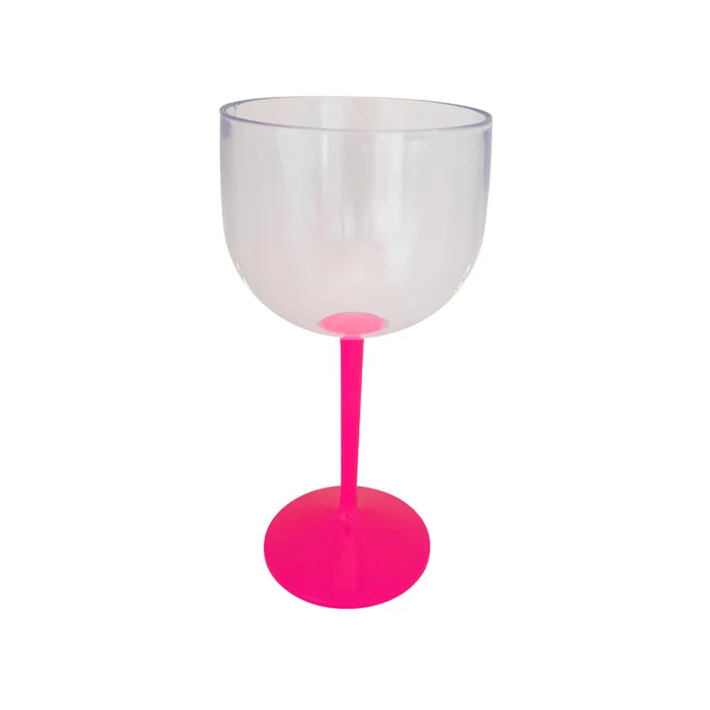 TACA DE GIN ROSA 580ML BICOLOR