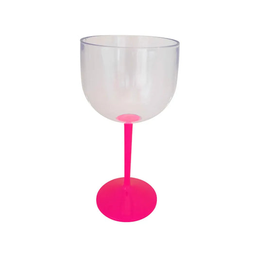 TACA DE GIN ROSA 580ML BICOLOR