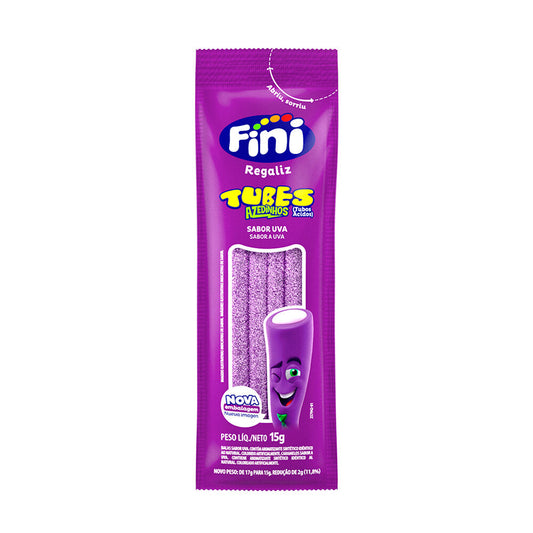 BALA FINI TUBES AZEDINHO UVA   15GRS