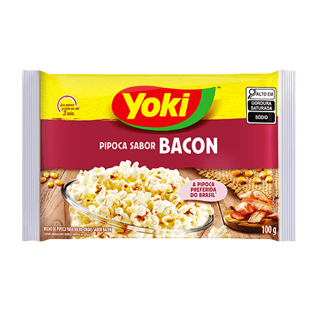 PIPOCA DE MICROONDAS YOKI BACON 100G