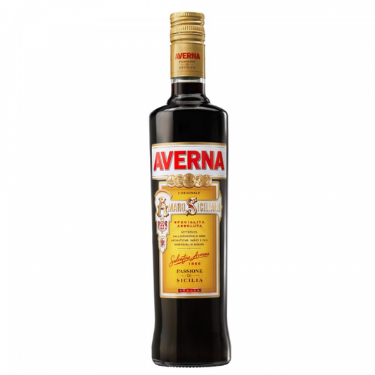 KIT LICOR AVERNA AMARO 700 ML COM 2 COPOS