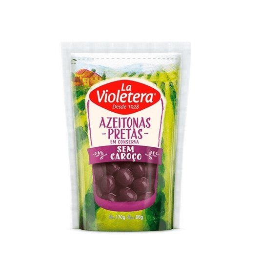 AZEITONA PRETAS S/ CAROCO LA VIOLETERA 80G