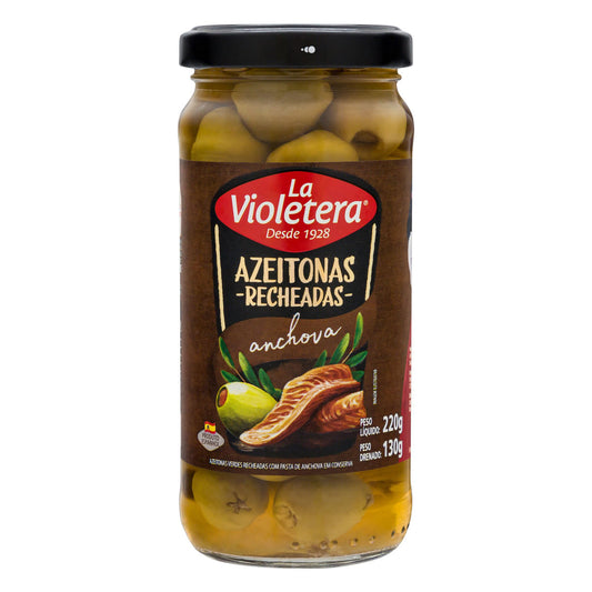 AZEITONA RECH. ANCHOVAS LA VIOLETERA 130G