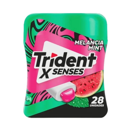 CHICLETE TRIDENT X SENSES MELANCIA MINT 54G