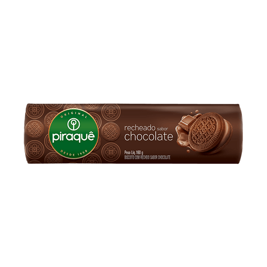 BISCOITO PIRAQUE RECHEADO CHOCOLATE