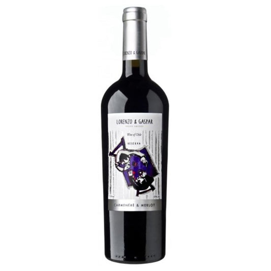VINHO LORENZO GASPAR CARMENERE E MERLOT 750ML
