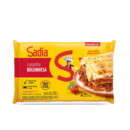 LASANHA SADIA BOLONHESA 600G