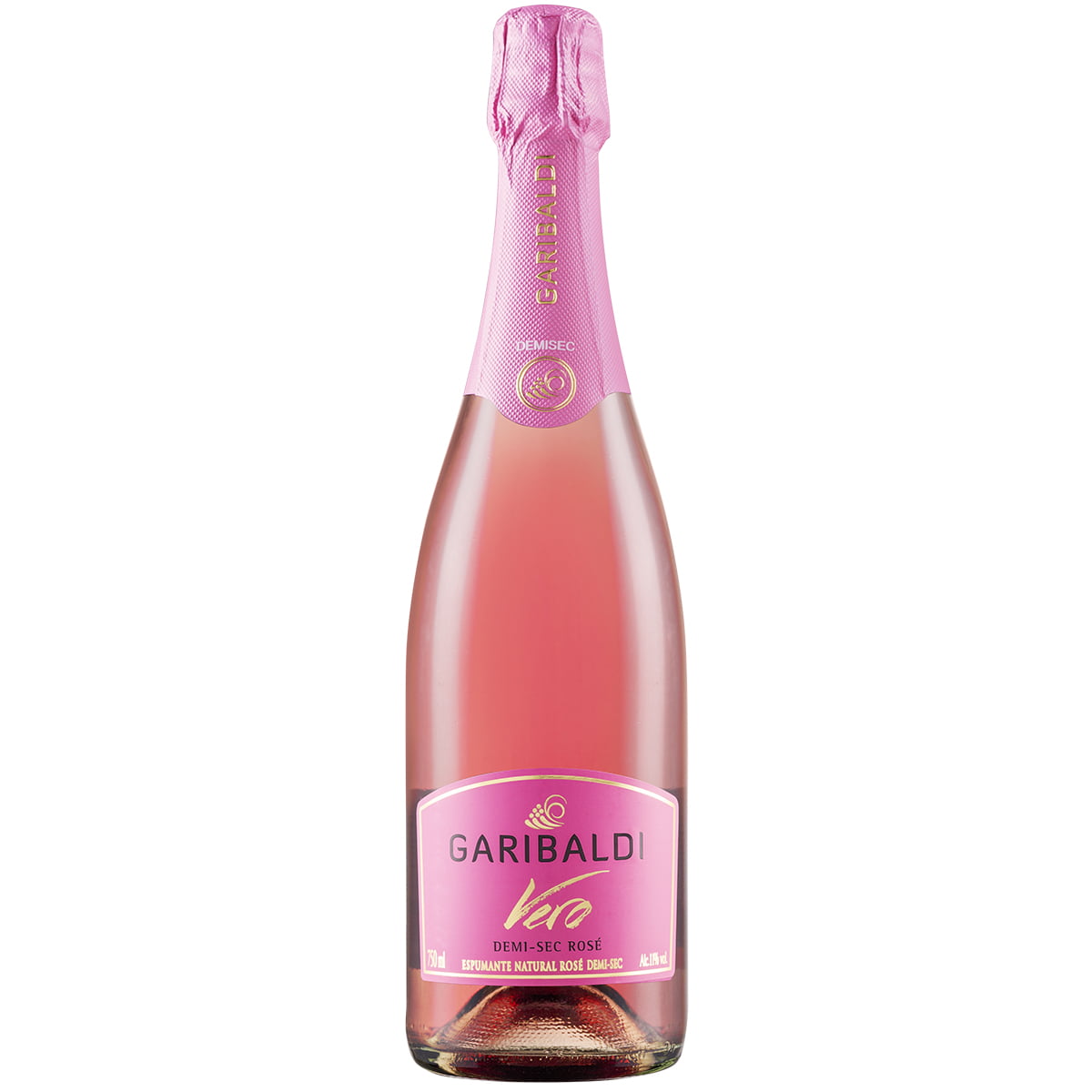 ESPUMANTE GARIBALDI VERO DEMI SEC ROSE 750 ML