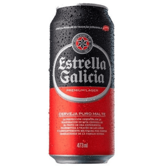 CERVEJA ESTRELLA GALICIA LT 473 ML