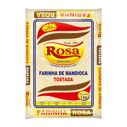 FARINHA DE MANDIOCA TOSTADA ROSA 1KG
