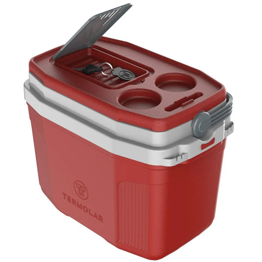COOLER TERMOLAR VERMELHO  20 LITROS
