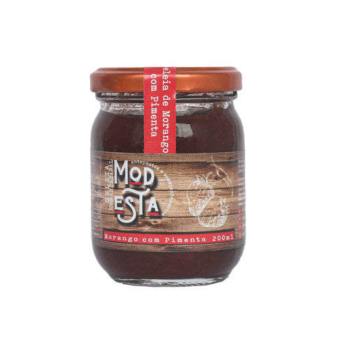 GELEIA DE MORANGO COM PIMENTA MODESTA 200ML