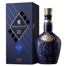 WHISKY ROYAL SALUTE 21 ANOS BLACK ROSA AZUL 700ML