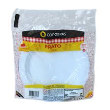 PRATO DESCARTAVEL 17.5CM 10UN COPOBRAS