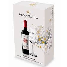 CESTA P C/ VINHO SANTA CAROLINA