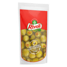 AZEITONA VERDE RECHEADA C/PIMENTAO 330G RIVOLI