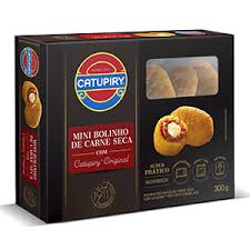 MINI BOLINHA CARNE SECA C/ CATUPIRY 300G