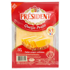 QUEIJO PRATO PRESIDENT  FATIADO 150G
