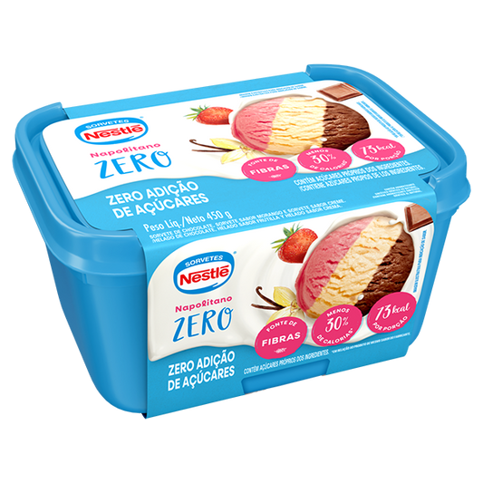 SORVETE NESTLE ZERO NAPOLITANO 450G