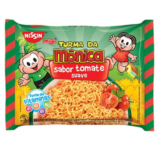 MIOJO NISSIN TURMA DA MONICA TOMATE 80G