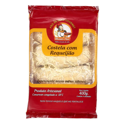 PAO DE ALHO MINAS PAO GOURMET COSTELA COM REQUEIJAO