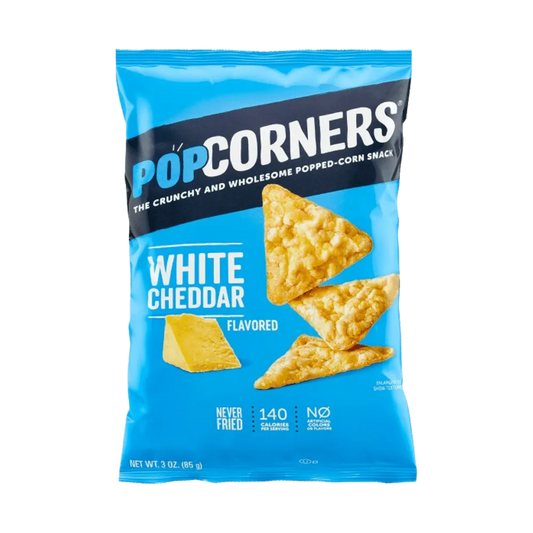 POP CORNERS WHITE CHEDDAR 57G