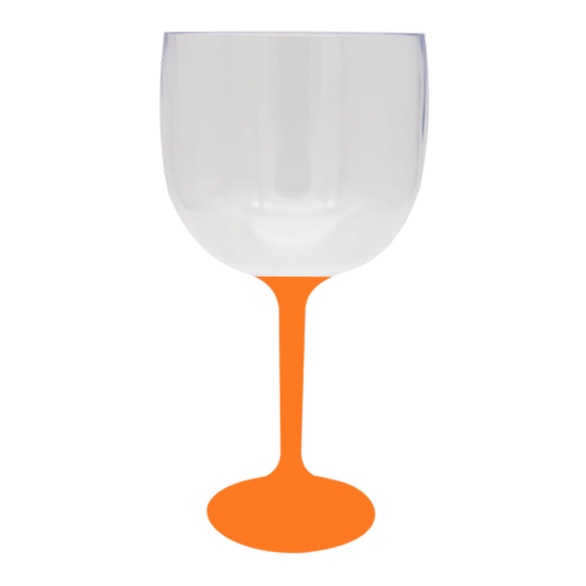 TACA DE GIN LARANJA 580ML BICOLOR