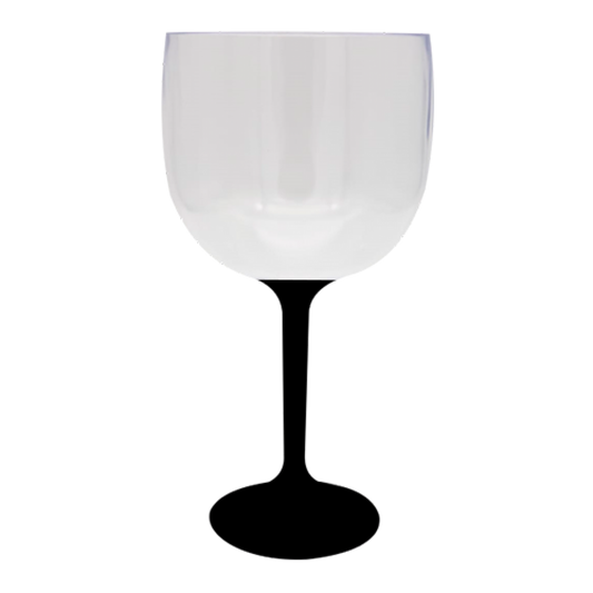 TACA DE GIN PRETA 580ML BICOLOR