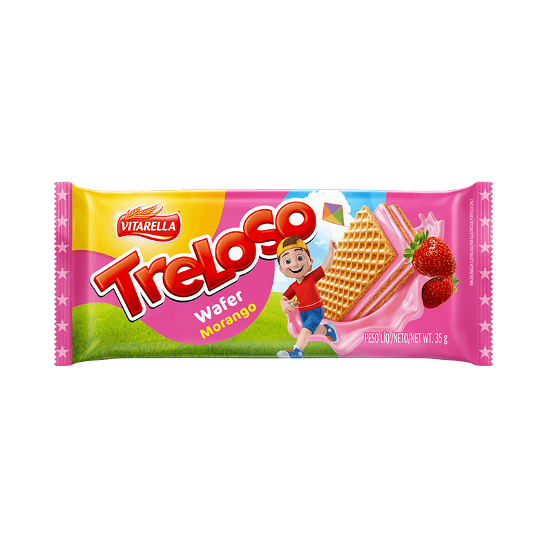 WAFER MORANGO TRELOSO 35G