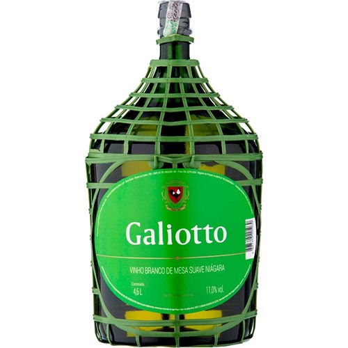 VINHO GALIOTTO BRANCO SECO 4,6 LITROS