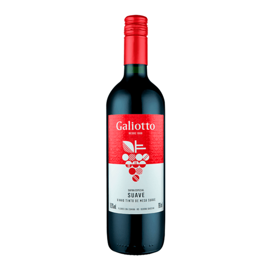 VINHO GALIOTTO TINTO SUAVE 750 ML