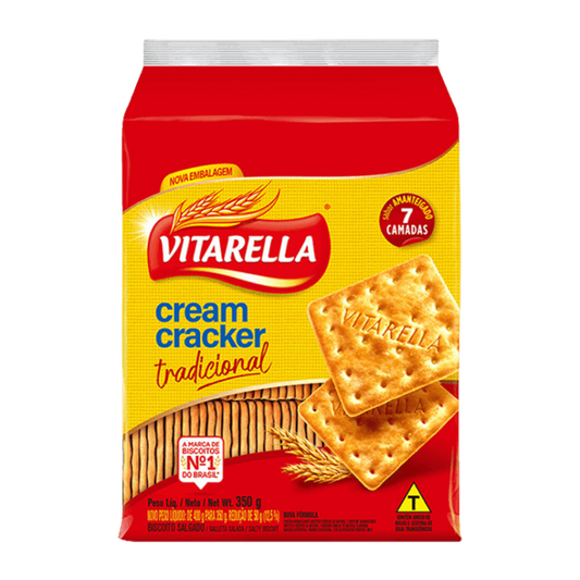 BISCOITO VITARELLA CREAM CRACKER 3 EM 1